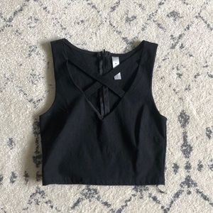 black crop top